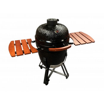 Zwarte kamado barbecue The Black Edition van Deponti kopen bij Tuinartikel Totaal