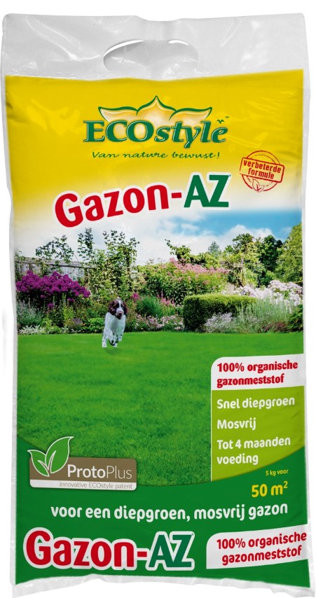 Afbeelding Ecostyle Gazon-Az 50 m2 - Gazonmeststoffen - 5 kg door Tuinartikeltotaal.nl