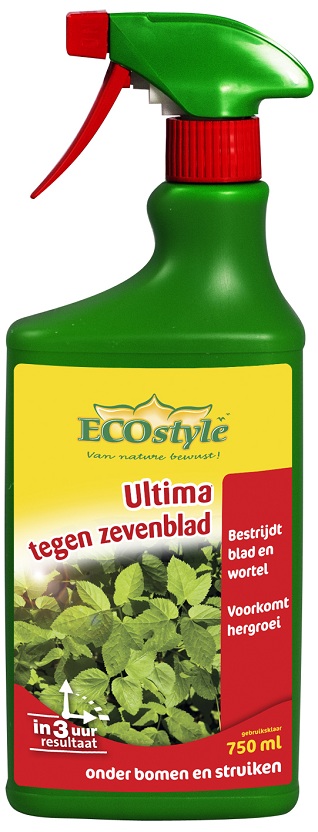 Afbeelding Ecostyle Ultima Zevenblad Gebruiksklaar - Onkruidbestrijding - 750 ml door Tuinartikeltotaal.nl